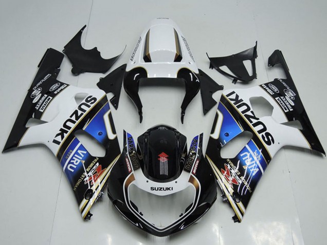 Carenado Moto Suzuki GSXR 750 2001-2003 - Blanco Azul Negro Brillante Viru