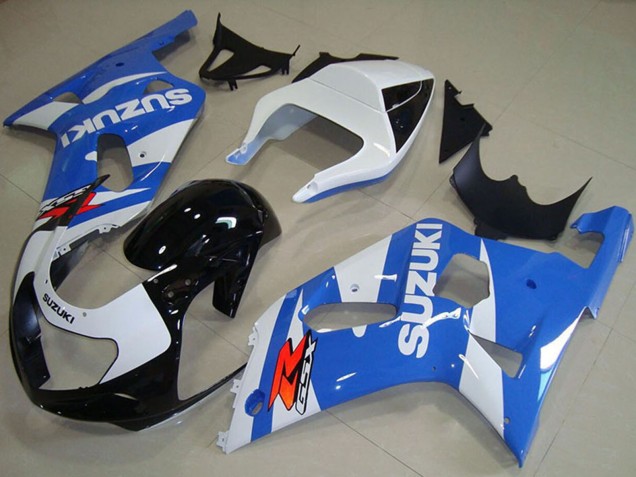Carenado Moto Suzuki GSXR 750 2001-2003 - Blanco Azul Negro Brillante