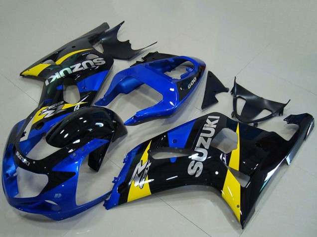 Carenado Moto Suzuki GSXR 750 2001-2003 - Azul Amarillo Negro Brillante
