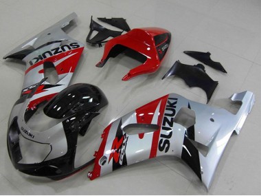 Carenado Moto Suzuki GSXR 750 2001-2003 - Rojo Plata Negro