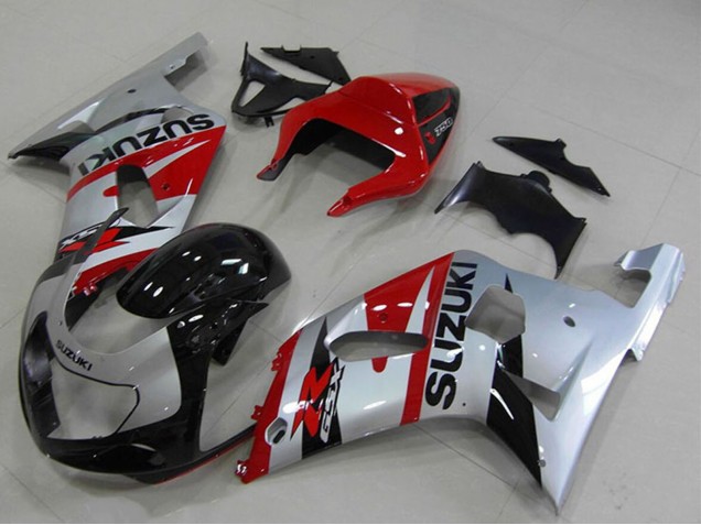 Carenado Moto Suzuki GSXR 750 2001-2003 - Rojo Plata Negro