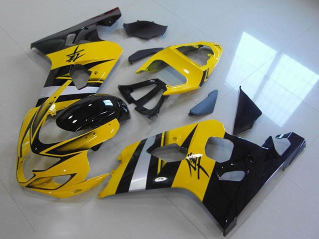 Carenado Moto ABS Suzuki GSXR 750 2004-2005 - Amarillo Plata Negro