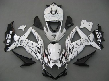 Carenado Moto Suzuki GSXR 750 2008-2010 - Blanco Negro Corona Extra Alstare