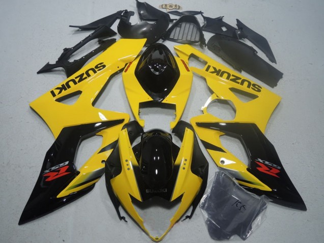 Carenados Moto Suzuki GSXR 1000 2005-2006 - Amarillo Negro Brillante