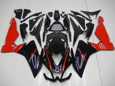 Carenado Moto Aprilia RSV4 1000 2009-2015 - Negro Rojo
