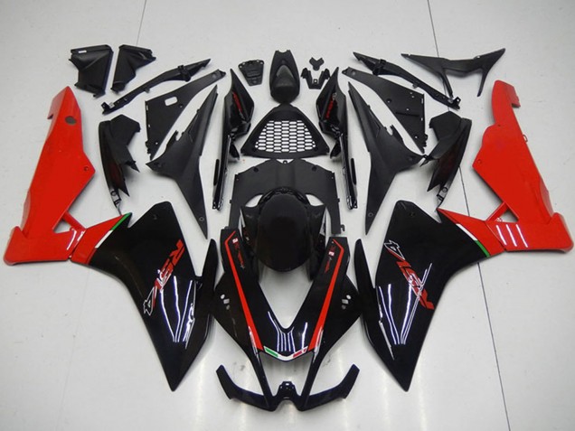Carenado Moto Aprilia RSV4 1000 2009-2015 - Negro Rojo