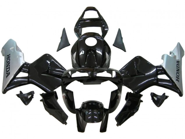 Carenados Moto Honda CBR600RR 2003-2004 - Plata Negro Brillante
