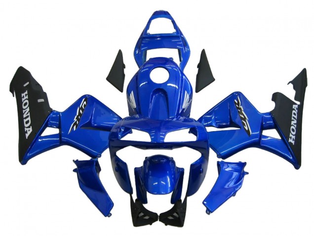 Carenados Moto Honda CBR600RR 2003-2004 - Azul Negro Mate