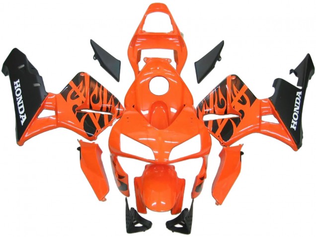 Carenado ABS Honda CBR600RR 2003-2004 - Naranja Blanco Rojo Negro Brillante Repsol