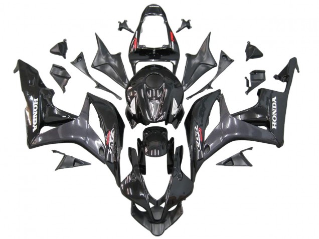 Carenado Moto Honda CBR600RR 2007-2008 - Gris Negro Brillante Calcomanías