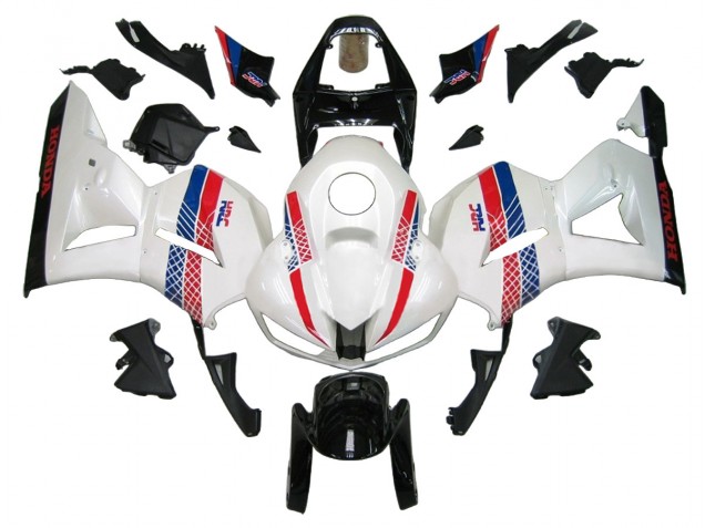 Kits Carenados Moto Honda CBR600RR 2013-2023 - Blanco Rojo Azul
