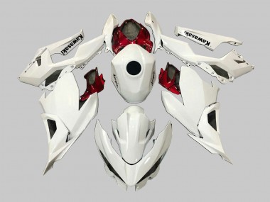 Carenado Moto Kawasaki EX400 2018-2024 - Blanco Rojo Negro