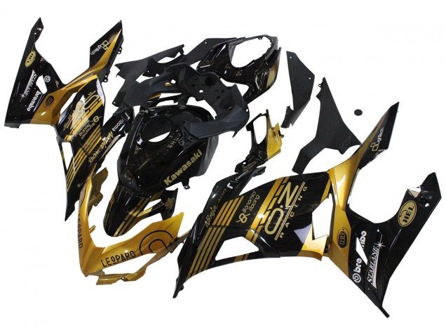 Carenado Moto Kawasaki EX400 2018-2024 - Oro Negro Brillante