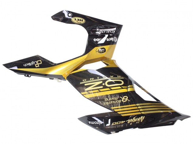 Carenado Moto Kawasaki EX400 2018-2024 - Oro Negro Brillante