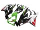 Carenado Moto Kawasaki ZX6R 2019-2022 - Verde Negro Brillante Blanco Rojo