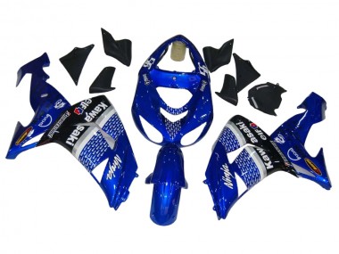 Carenado Moto Kawasaki ZX10R 2006-2007 - Azul Blanco Negro Elf