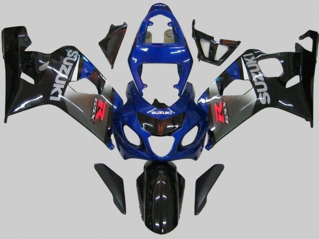 Carenado Moto Suzuki GSXR 600/750 2004-2005 - Azul Gris Negro Brillante
