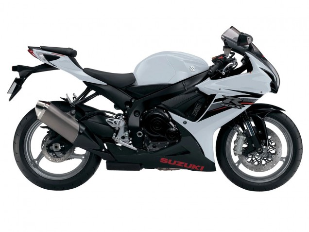 Carenado Moto Suzuki GSXR 600/750 2011-2024 - Blanco Negro