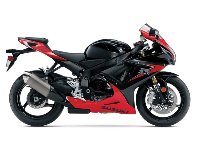 Carenado Moto Suzuki GSXR 600/750 2011-2024 - Rojo Negro Brillante