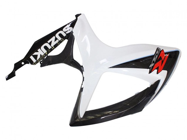 Carenado Moto Suzuki GSXR 600/750 2006-2007 - Negro Blanco FibraCarbono Estilo