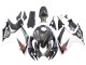 Carenado Moto Suzuki GSXR 600/750 2006-2007 - Negro Blanco FibraCarbono Estilo