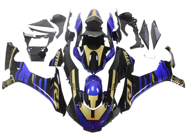 Carenado Moto Yamaha YZF R1 2015-2019 - Azul Oro Negro