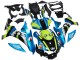 Carenado Moto Yamaha YZF R1 2015-2019 - Azul Verde Negro Tiburón
