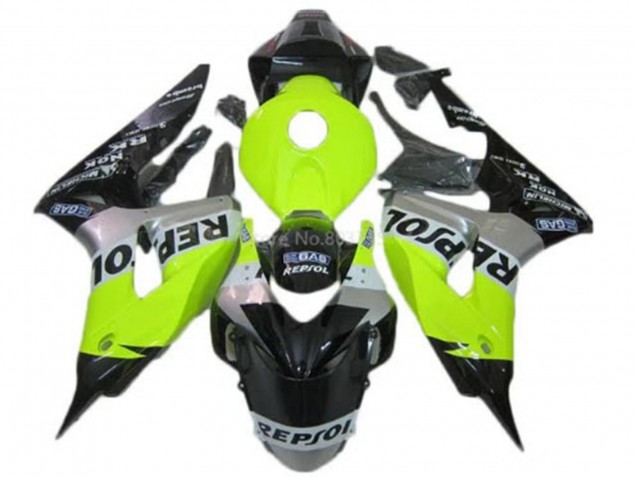 Carenado Moto Honda CBR1000RR 2006-2007 - Verde Plata Negro Brillante Repsol