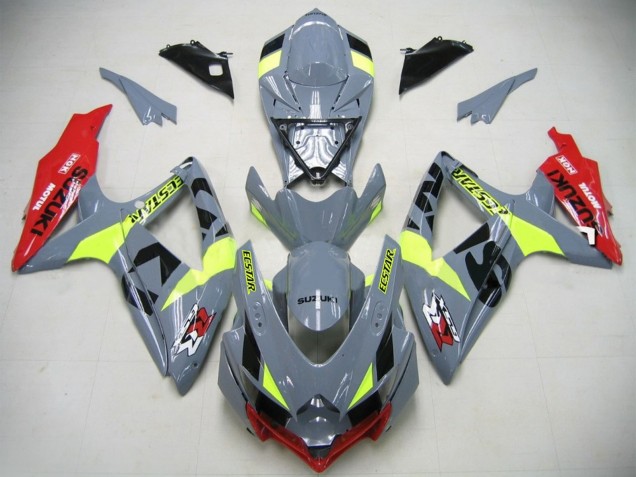 Carenado Moto GSXR750 K6 2006-2007 - Nardo Gris Neon Verde Rojo Ecstar