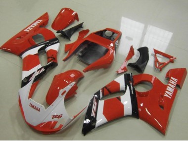 Carenado Moto Yamaha YZF R6 1998-2002 - Rojo Blanco Negro Brillante