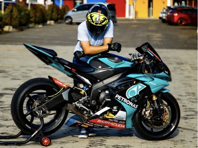 Carenado Moto Yamaha YZF R6 2008-2016 - Verde Claro Blanco Negro Petronas