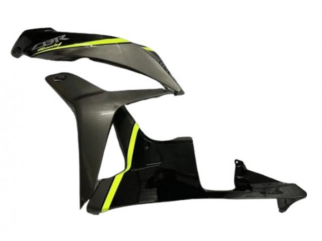 Carenado Moto Honda CBR600RR 2007-2008 - Negro Brillante Alta Visibilidad Amarillo